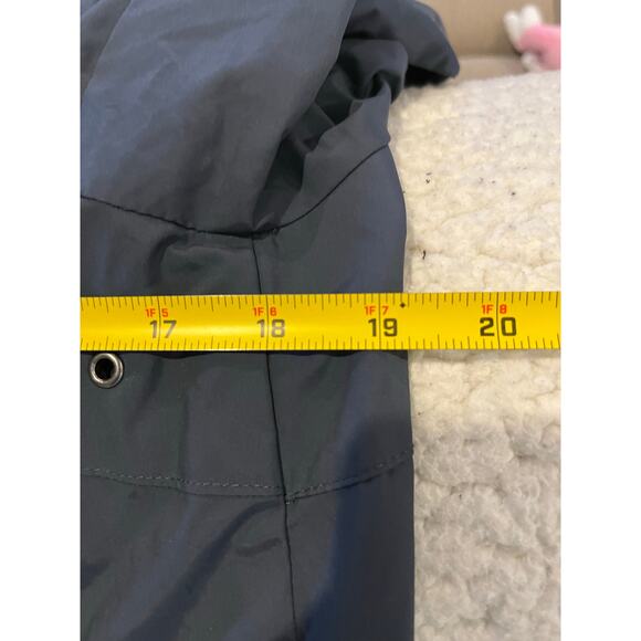 Cole Haan Womens's Size Large Windbreaker Rain Trench Coat Navy Blue - Picture 4 of 4